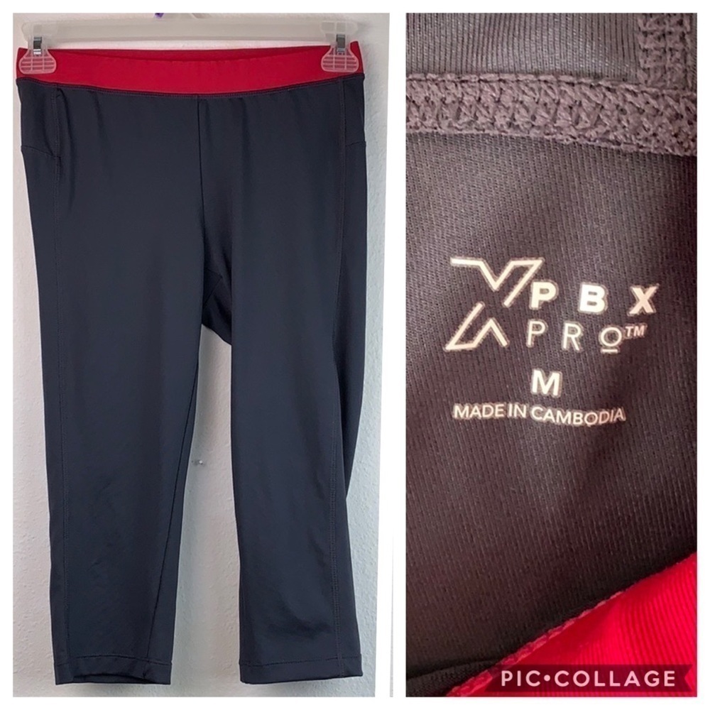 XPBX Pro capri yoga running workout leggings EUC